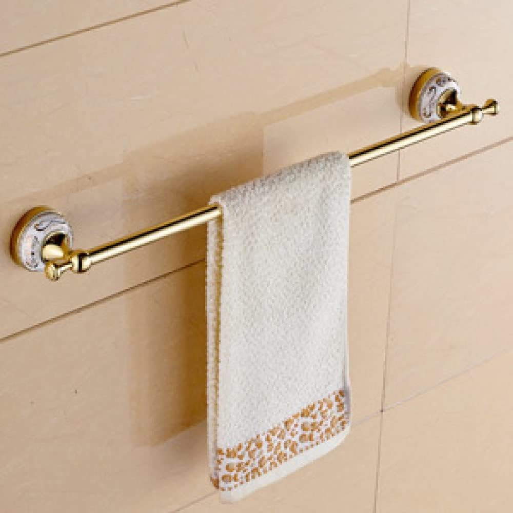 Towel Rails, Towel Rack Wall Mounted Bathroom Accessories Set Ceramic Stainless Bath Hardware Sets Chrome Toilet Brush,Double Towel Bar/Sile Towel Bar/a