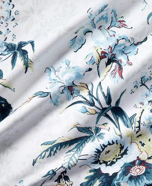 Lauren Ralph Lauren Eden Botanical Teal Blue Floral King 3 pc Comforter Set Shams