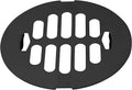 Westbrass D3198-100-62 4-1/4' OD Brass Snap-in Shower Strainer Grid Drain Cover, Matte Black (100-Pack)