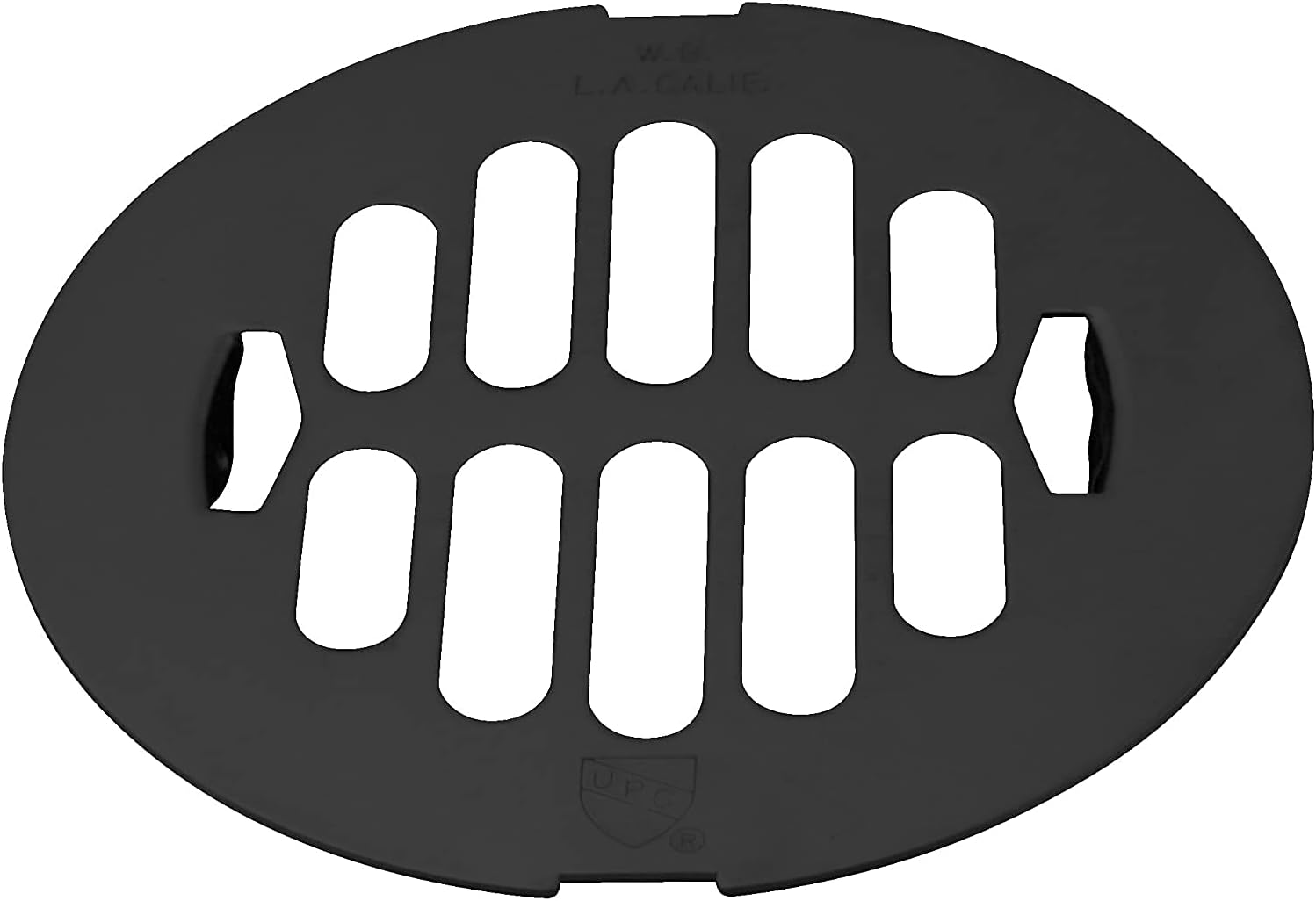 Westbrass D3198-100-62 4-1/4' OD Brass Snap-in Shower Strainer Grid Drain Cover, Matte Black (100-Pack)