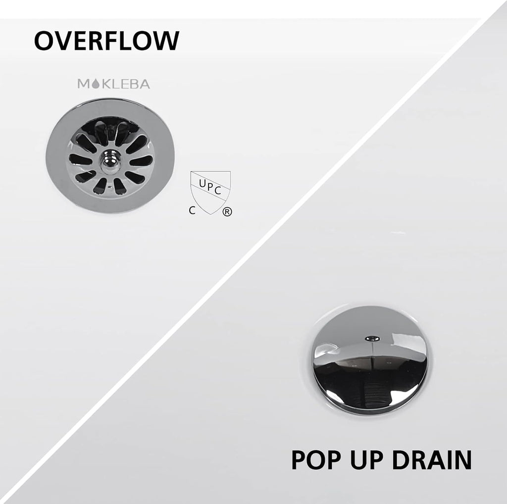 67' Acrylic Freestanding Bathtub, Free Standing Clawfoot Tub, Soaking Tub with Integrated Slotted Overflow, Toe-Tap Chrome Drain, cUPC Certified, Matte Black
