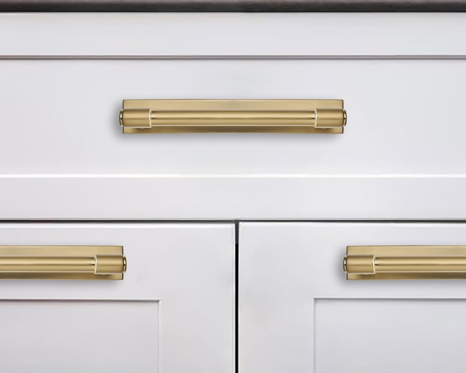 khtumeware 5 Pack 12 Inch(305 mm) Center to Center Champagne Bronze Cabinet Pull Backplate with Base Plate Zinc Solid Satin Brass Kitchen Cabinet Handles Drawer Pulls Cabinet Hardware