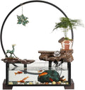 GUERNSEY Tabletop Fountain Tabletop Fountain Rockery Circulating Water Flow Device Ceramic Fish Tank Landscape Office Desktop Ornaments Decoration Indoor Fountain