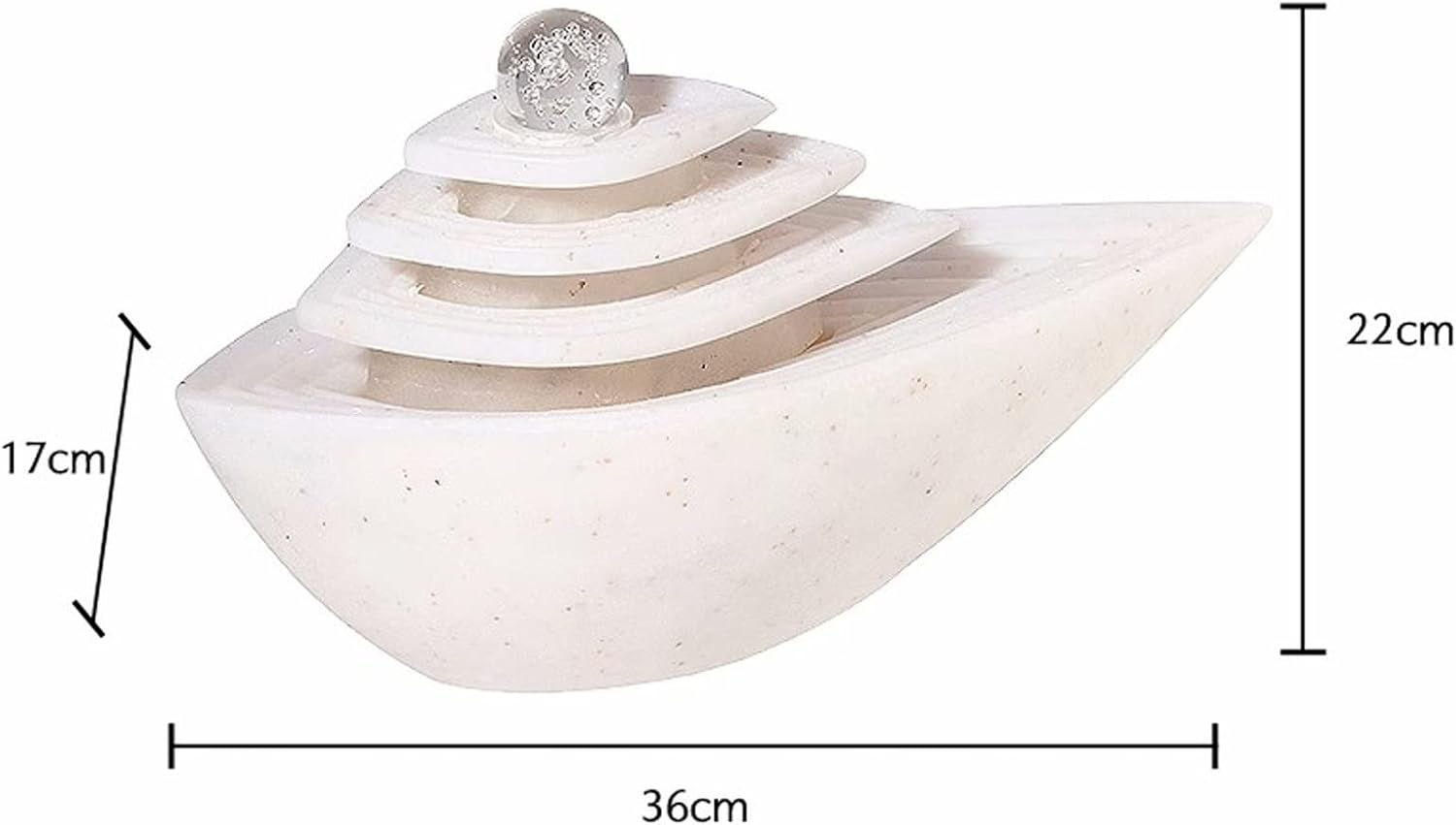 HIHELO Desktop Fountain Indoor Tabletop Fountain Rolling Ball Relax Desktop Fountain Feng Shui Waterfall Home Decor Desktop Centerpiece with LED Light Water Fountain Outdoor