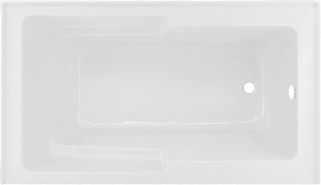Voltaire 48' x 30' Right-Hand Drain Alcove Integrated Armrest Bathtub with Apron