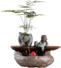 GUERNSEY Tabletop Fountain Chinese Creative Small Water Ornaments Tea Room Desktop Circulating Water Fountain Ornaments Indoor Decorative Fountain Indoor Waterfall Feature Indoor Fountain
