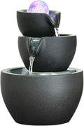 GLigeT Tabletop Fountain Coffee Table Small Ceramic Circulation Fountain Desktop Water Feature Living Room Feng Shui Ornaments Office Entrance Water Fountain Decor