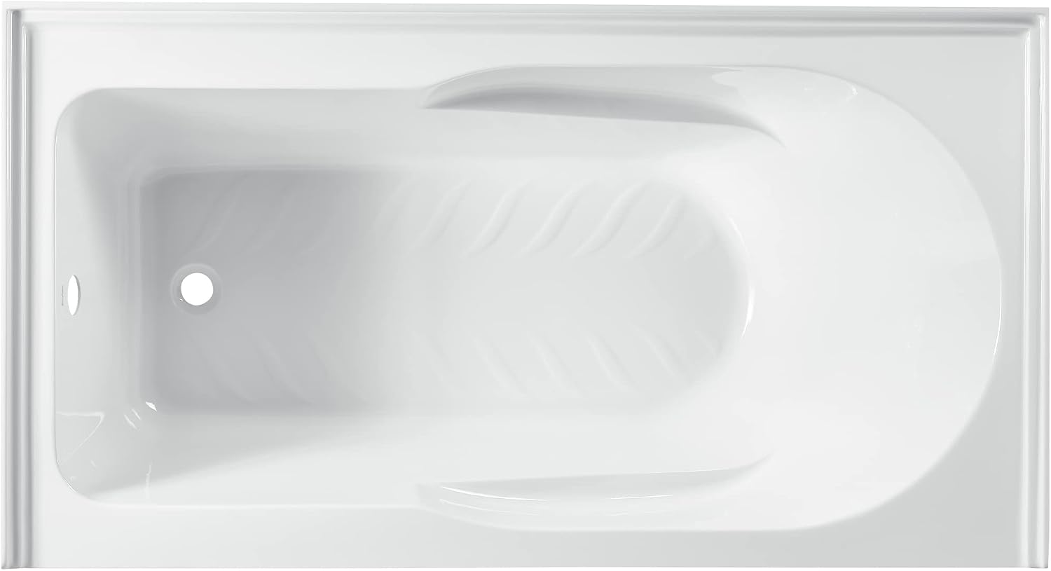 Concorde 60' x 30' Left-Hand Drain Alcove Bathtub with Apron and Armrest