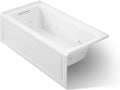 Kohler K-1947-LA-0 Archer 60' x 30' Alcove Whirlpool with Integral Apron, Tile Flange and Left-Hand Drain, White