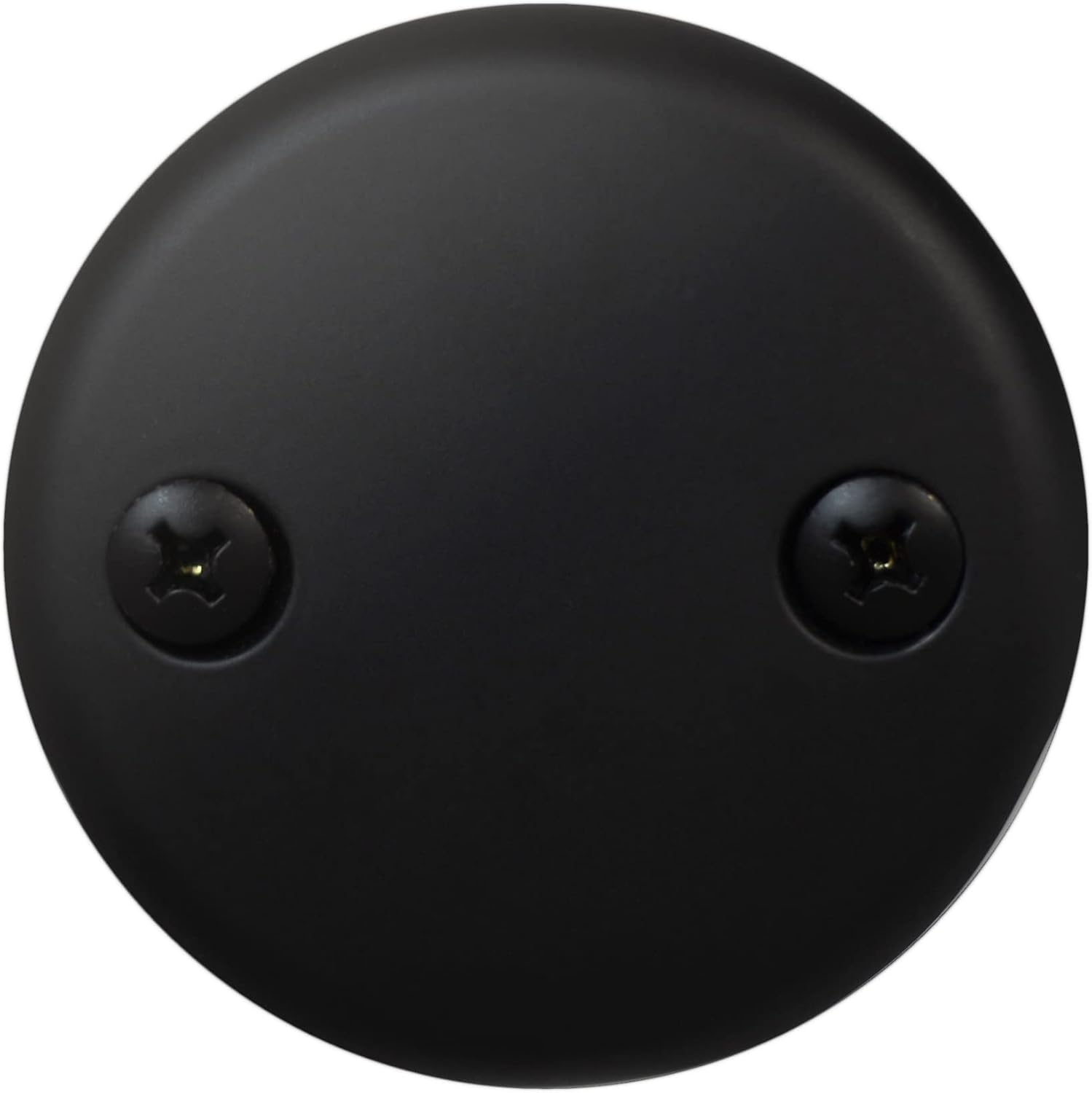 Westbrass D94-2-50-62 1-1/2' Coarse Thread Twist & Close Bathtub Drain Trim with Two-Hole Overflow Faceplate, Matte Black (50-Pack)