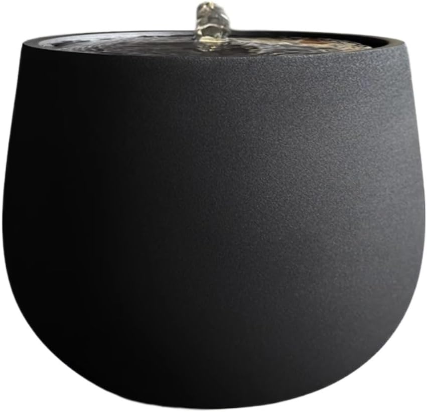Tabletop Fountain Decoration Fountain Circulation Water System Modern And Simple Water View Porch Decoration Living Room Bedroom Office Desktop Decoration Tabletop Water Fountain ( Color : Black )