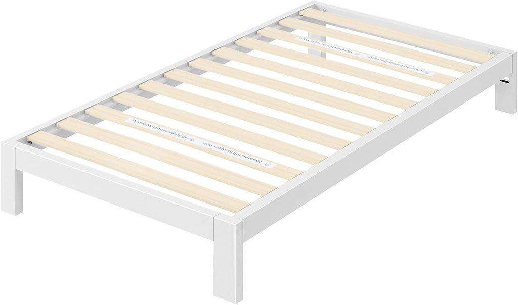 Zinus Arnav Platform, Twin, White