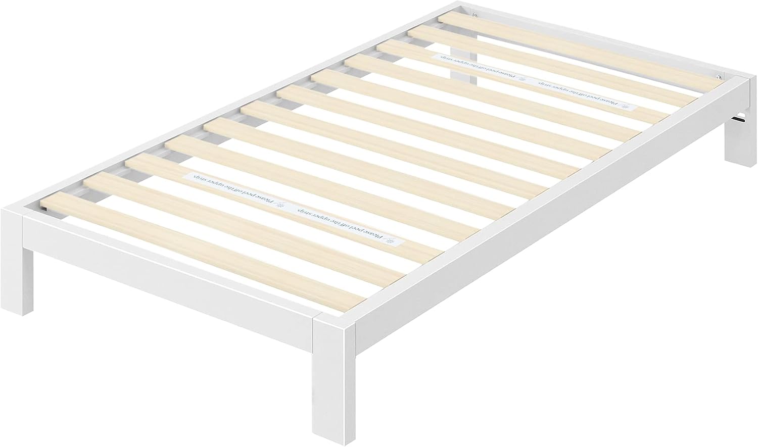 Zinus Arnav Platform, Twin, White