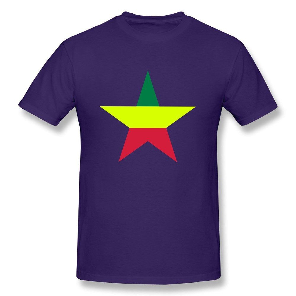 HD-Print Men's Tee Reggae Star XXL Purple