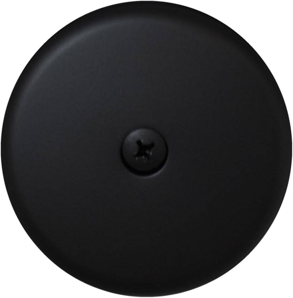 Westbrass D328-200-62 3-1/8' One-Hole Bathtub Overflow Faceplate and Screw, Matte Black (200-Pack)