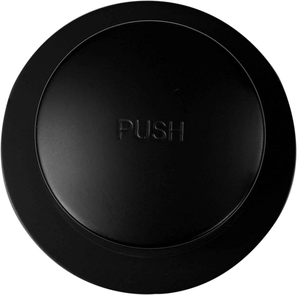 Westbrass R93-36-62 1-1/2' Coarse Thread Tip-Toe Bathtub Drain Plug Trim Set with One-Hole Overflow Faceplate, Matte Black (36-Pack)