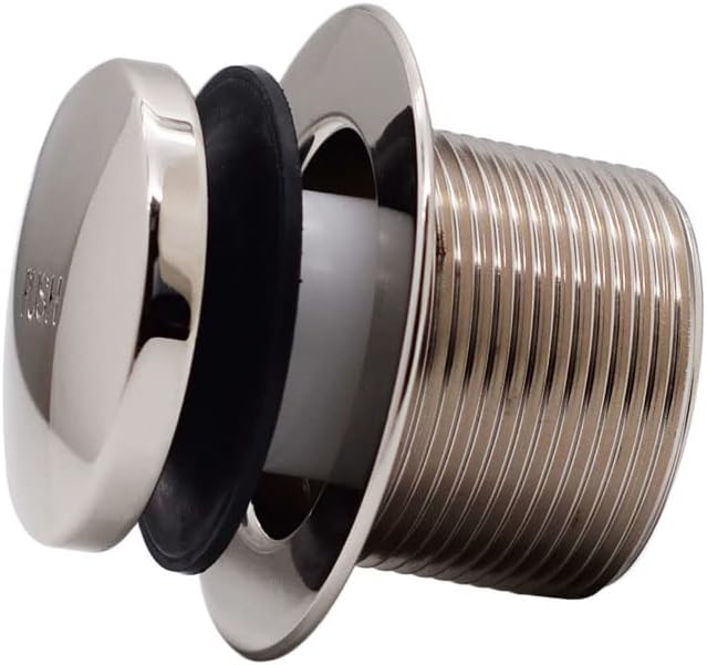 Westbrass D326-05 22-1/2-Inch 17 Gauge Brass Tip-ToeBath Waste and Overlfow with 2 Hole Faceplate, Polished Nickel
