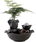GUERNSEY Tabletop Fountain Tabletop Fountain Flowing Water to Make Money Ornaments Circulating Water Office Living Room Decoration Desktop Fountain Indoor Fountain(A)