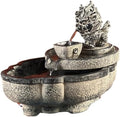 GUERNSEY Tabletop Fountain Desktop Fortune-attracting Flowing Water Ornaments Indoor Desktop Fountain Suitable for Home and Office Decoration Indoor Fountain