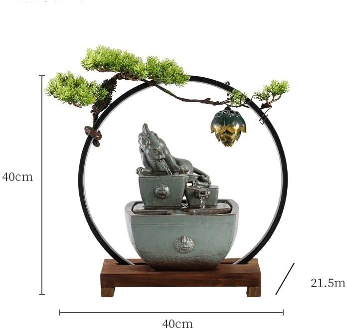 GUERNSEY Tabletop Fountain Tabletop Fountain Flowing Water Makes Money Circulating Water Ornaments Tea Room Company Office Front Desk Table Fountain Indoor Fountain
