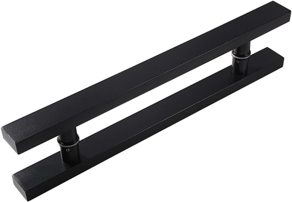 Polished Black Shower Sliding Door Handle Replacement,Push-Pull Glass Door Knob,800Mm Towel Bar,Durable Enclosure Accessory for Bathroom Upgrade-400mm