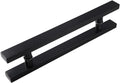 Polished Black Shower Sliding Door Handle Replacement,Push-Pull Glass Door Knob,800Mm Towel Bar,Durable Enclosure Accessory for Bathroom Upgrade-400mm