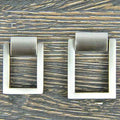 Southst Modern Simple Dresser Pull Drawer Knob Pull Handle Shaky Drop Ring Shiny Silver Kit Cabinet Pull Knob Furniture Hardware