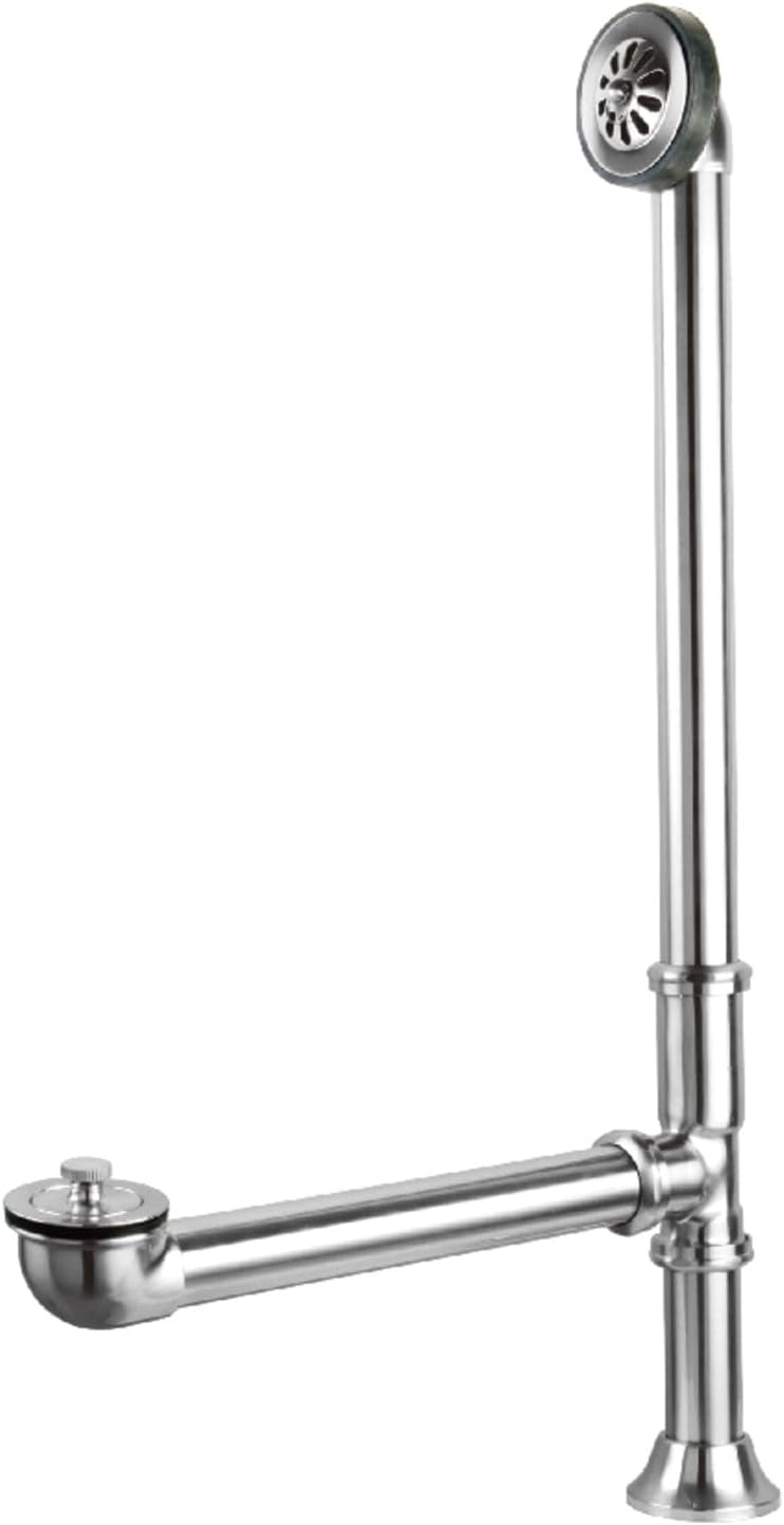 Kingston Brass CC2081 Vintage Claw Foot Tub Drain Come with Lift and Turn, 27-5/8-Inch, Polished Chrome