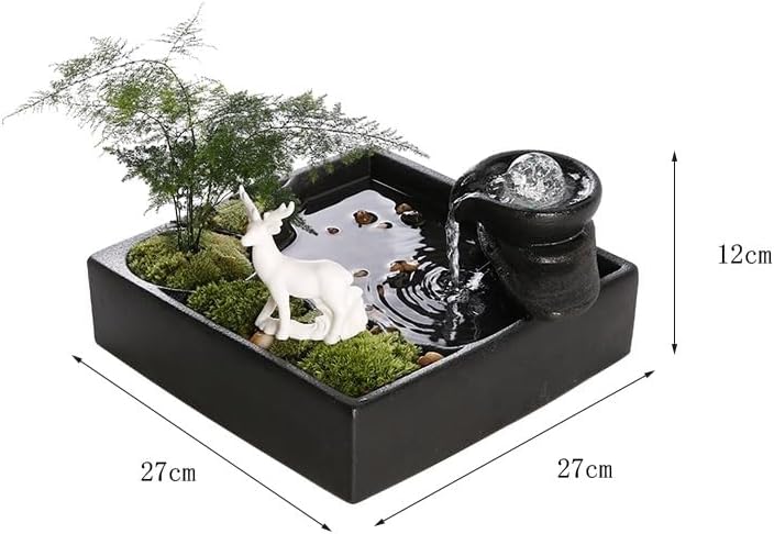 GUERNSEY Tabletop Fountain Tabletop Fountain Creative Water Ornaments Home Office Desk Porch Water Fountain Water Fountain Indoor Fountain