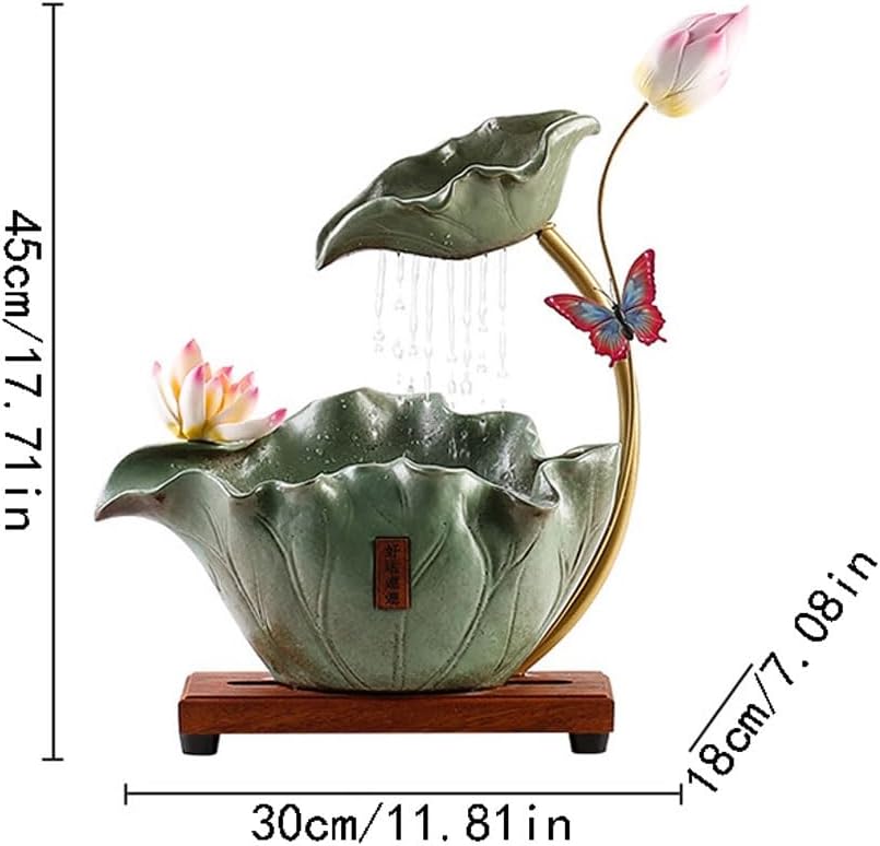 GUERNSEY Tabletop Fountain Tabletop Fountains Ceramic Circulating Water Ornaments Home Living Room Desktop Fountain Ornaments Office Desktop Decorative Fountain Indoor Fountain