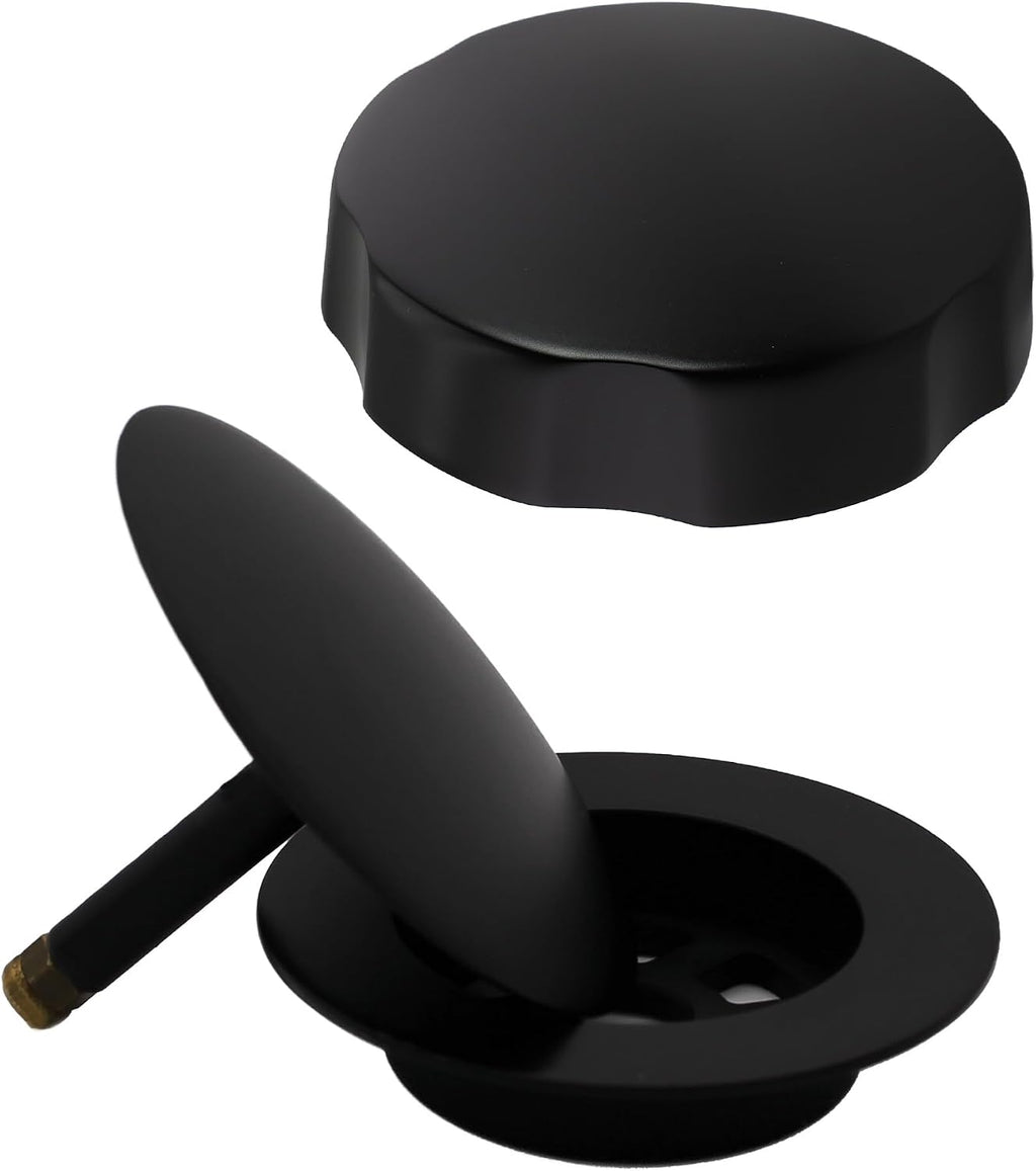 Westbrass PVC 45' Cable Drive Bath Waste & Overflow, Matte Black, D50P45-62