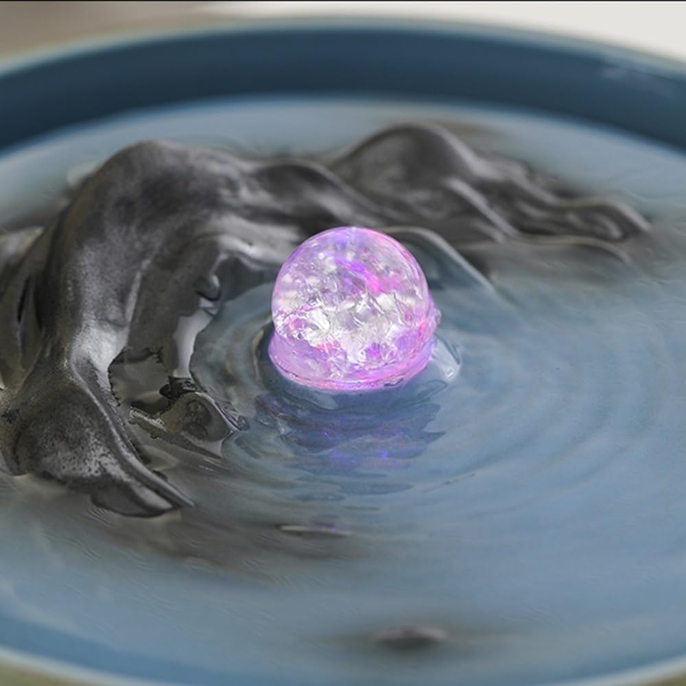 GRFIT Indoor Fountain Tabletop Relaxation Fountain with Running Water Decoration Table Fountain