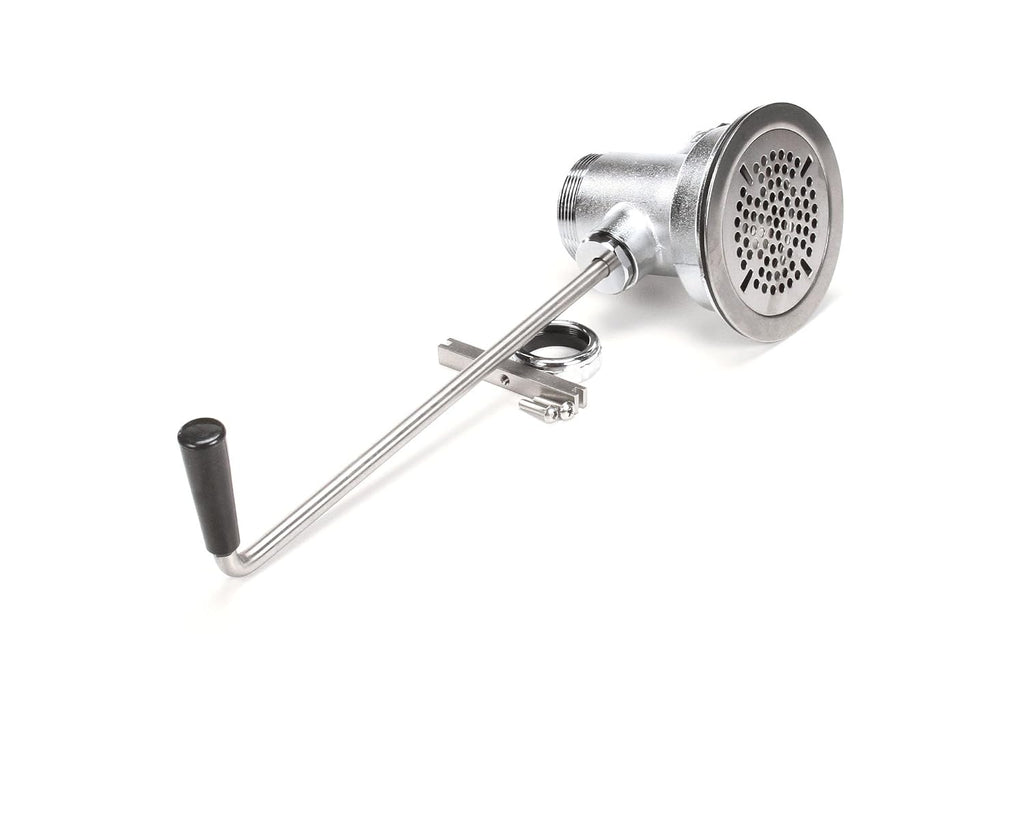 T&S Brass B-3952-VR Twist Handle 3-1/2-Inch X 2-Inch Waste Drain Valve with Vr Flat Strainer