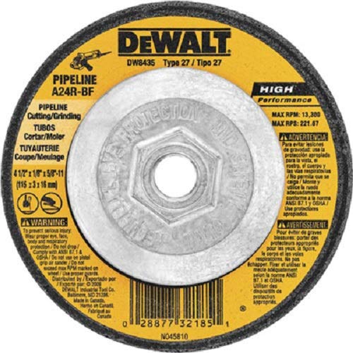 DeWalt DW8435 4-1/2' x 1/8' x 5/8'-11 Metal Cutting Wheels - Quantity 3030