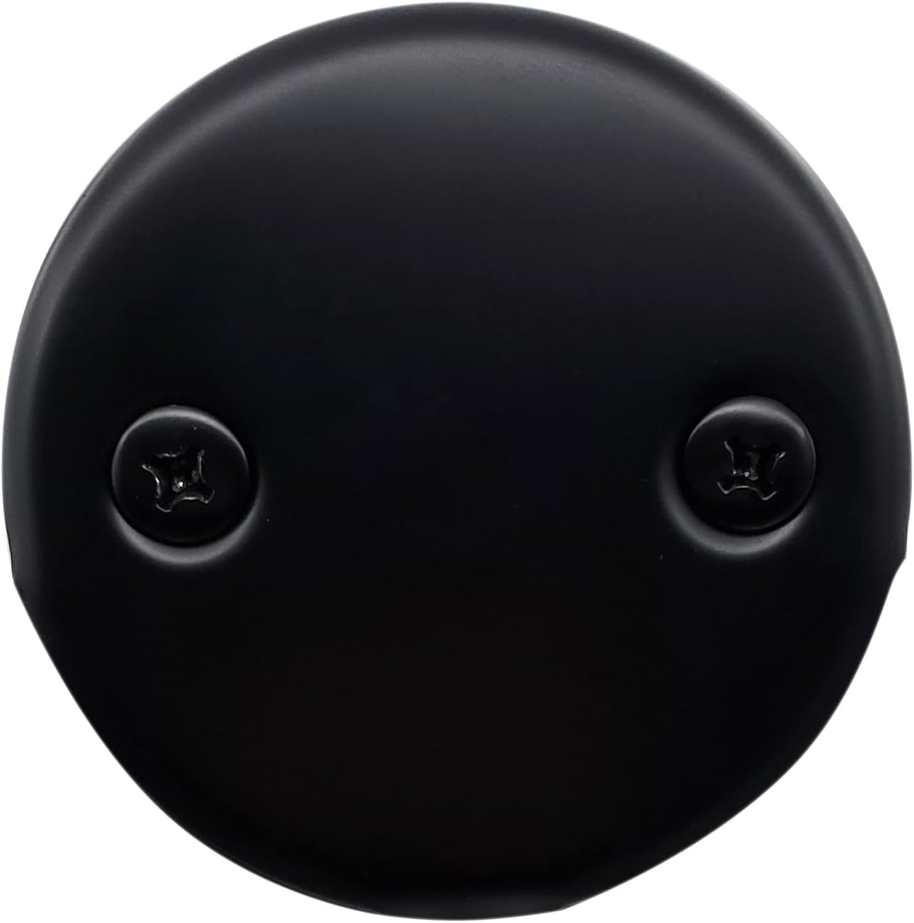 Westbrass 593244-4-62 14' x 1-1/2' White Tubular Bathtub Waste & Overflow Assembly with Tip-Toe Drain Plug and 2-Hole Faceplate, 4-Pack, Matte Black, 4 Count