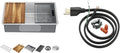 DELTA FAUCET 95B932-32S-SS Lorelai Workstation Kitchen Sink Undermount Stainless Steel Single Bowl with InSinkErator Garbage Disposal Power Cord Kit