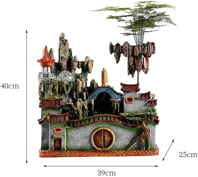 GUERNSEY Tabletop Fountain Tabletop Fountain Creative Flowing Water Wealth Ornaments Circulating Water Living Room Office Fountain Indoor Fountain