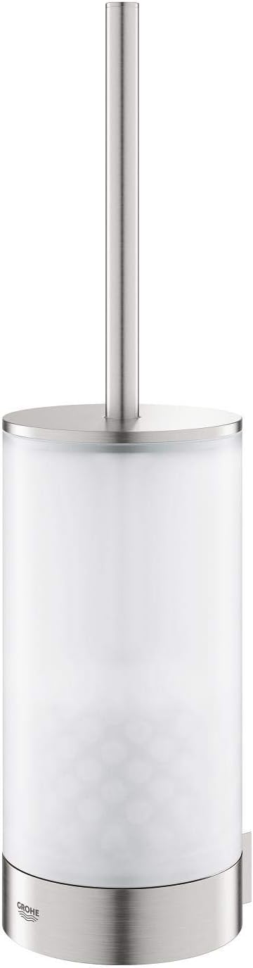 Grohe Selection Toilet Brush Holder Complete, Glass and Metal