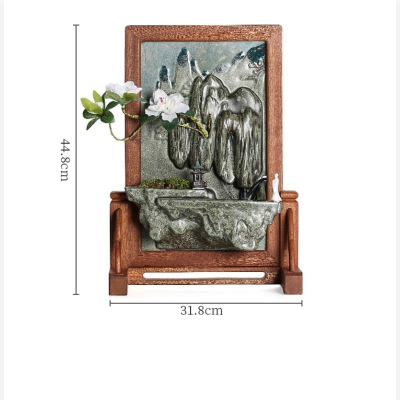 GUERNSEY Tabletop Fountain Tabletop Fountain Rockery Water Fountain Small Ornaments Indoor Desktop Landscape Decoration Indoor Fountain