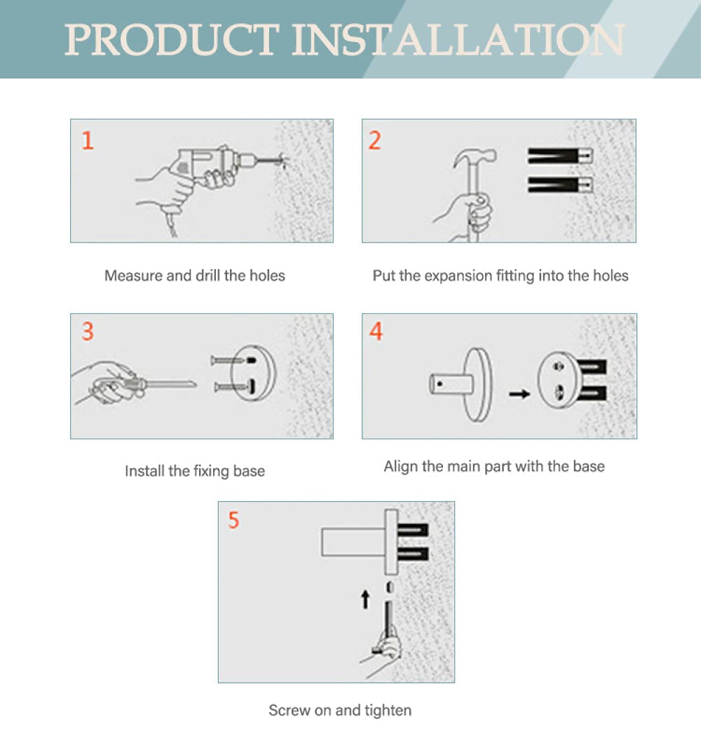 304 Chrome Bathroom Accessories - Wall-Mounted Towel Bar, Paper Hook, Glass Shelf(Ba0020cp-86)