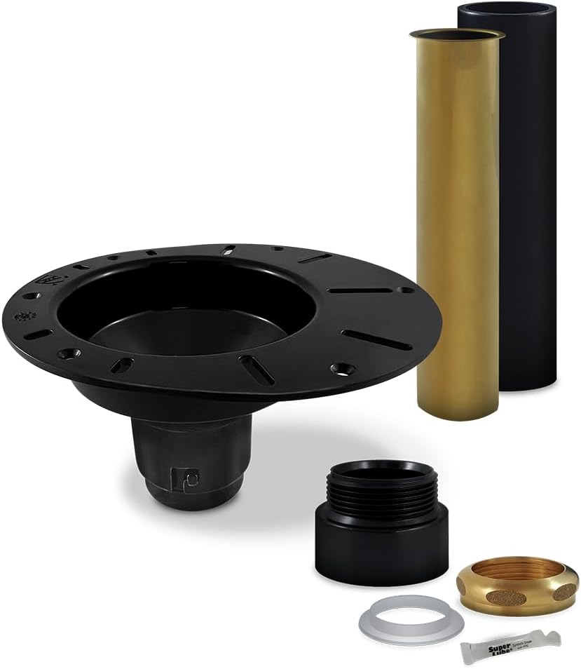 Freestanding Tub Drain Installation Kit (ABS), Bathtub Drain Rough-In Kit for Floor-Mounted Freestanding Bathtubs