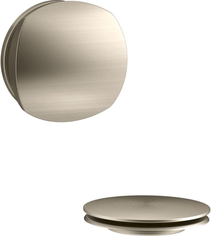 Kohler K-T37391-BV Cable Bath Drain Trim with Basic Rotary Turn Handle Bronze