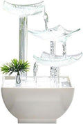 GLigeT Tabletop Fountain Ornaments Office Fortune Simple Small Desktop Decorations Living Room High-Grade Circulating Water Fountain Water Fountain Decor