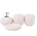 Bathroom Accessory Natural Sand Bathroom Accessory Set Soap Dispenser Sets(Pink,4 Pack)