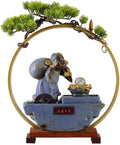 GUERNSEY Tabletop Fountain Tabletop Fountain Flowing Water to Make Money Ornaments Desk Living Room Entrance Chinese Fountain Backflow Fragrance Desktop Fountain Indoor Fountain