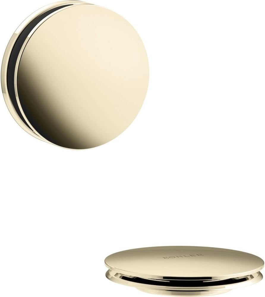 Kohler K-T37395-AF Cable Bath Drain Trim w/Contemporary Push Button Handle Gold