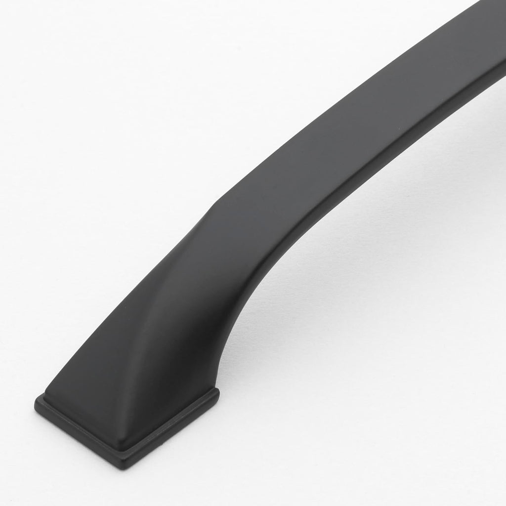 GlideRite 3-3/4 in. (96mm) Center to Center Twisted Bar Pull, Matte Black - 4841-128 (50 Pack)