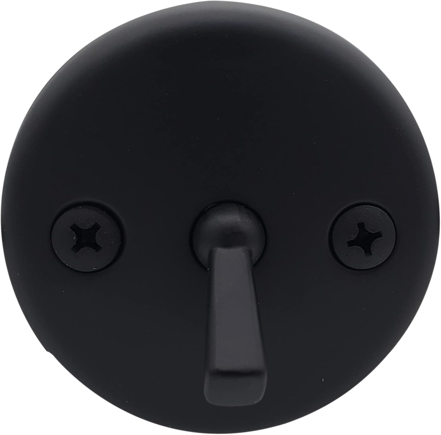 Westbrass 592244-4-62 14' White Poly Tubular Bath Waste & Overflow Assembly with Trip Lever and Strainer Grid Drain Cover, Matte Black (4-Pack)