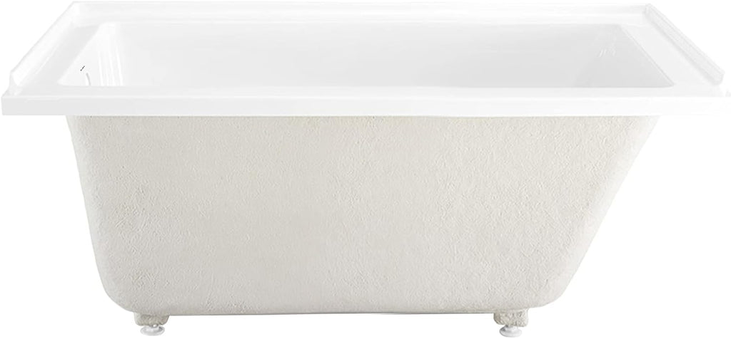 Swiss Madison Voltaire 54' x 30' Acrylic Glossy White, Alcove, Integral Left-Hand Drain, Bathtub
