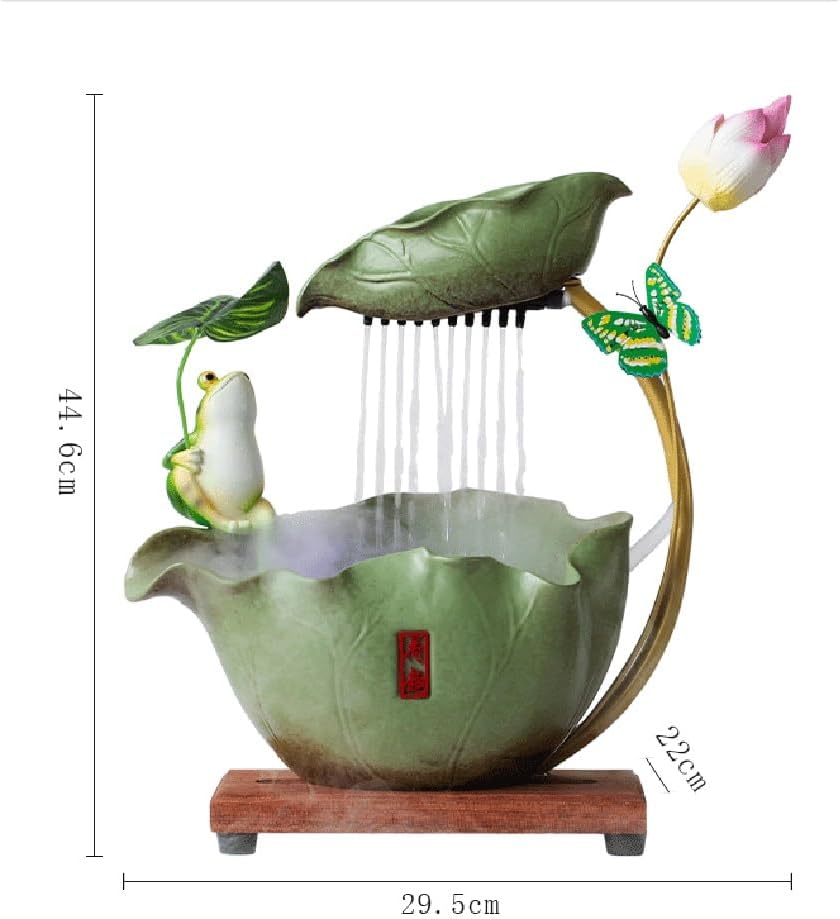 GRFIT Indoor Fountain Tabletop Relaxation Fountain with Decorative Running Water for Living Room and Office Desk. Table Fountain